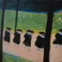 Картина Марианны Веревкиной "Осень. Школа" (репродукция)