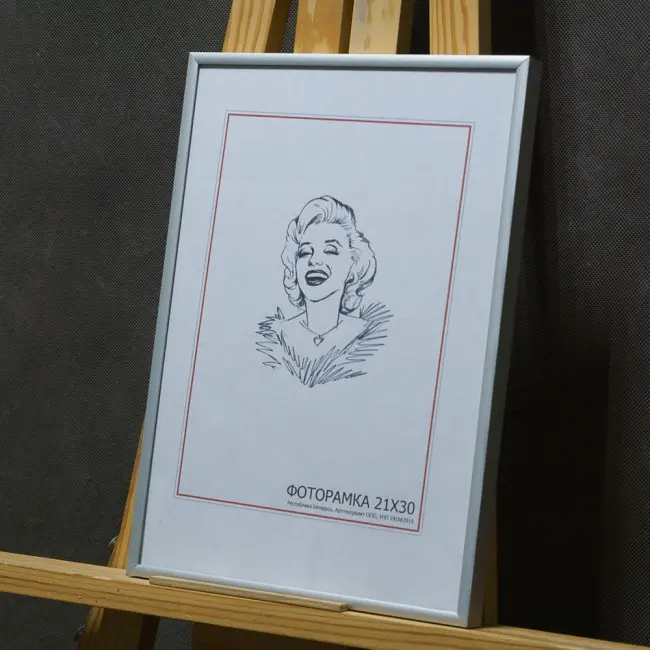 Заказать алюминиевую фоторамку со стеклом, формат А4