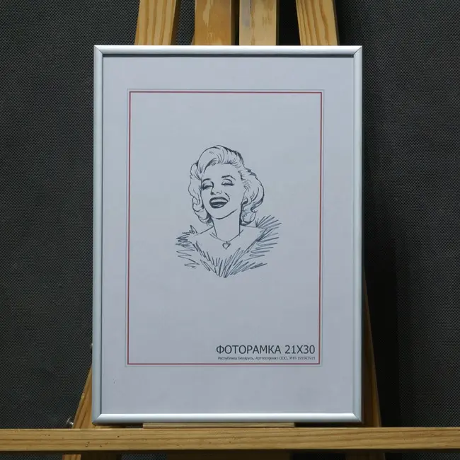 Заказать алюминиевую фоторамку со стеклом, формат А4