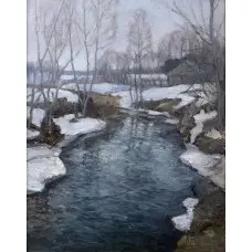 Печать на холсте картины "Весна идет"