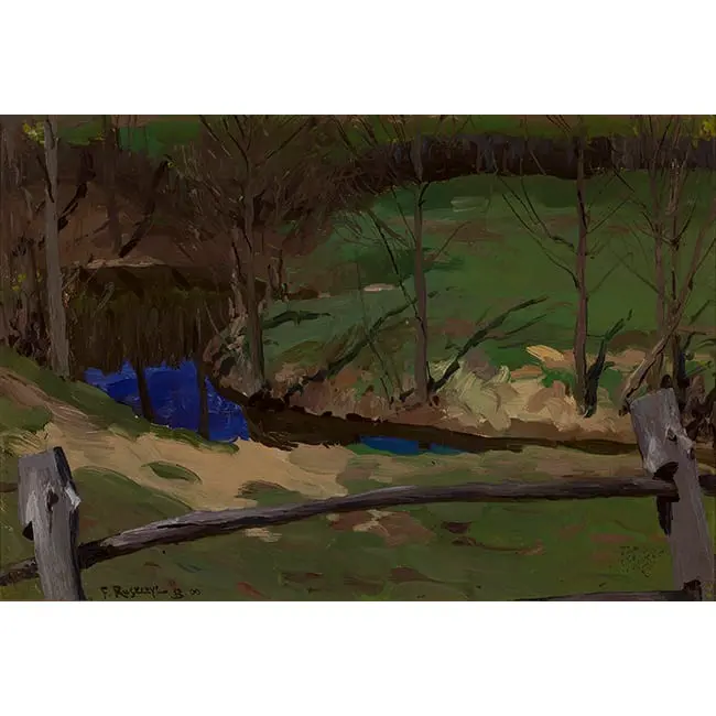 Печать на холсте картины Фердинанда Рущица "Пейзажный этюд в Богданове" 