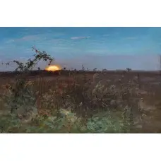 Печать на холсте картины "Летний закат" 