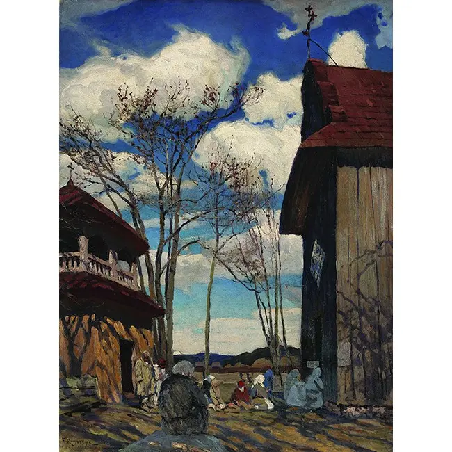 Печать на холсте картины Фердинанда Рущица "Ля касцёла" 