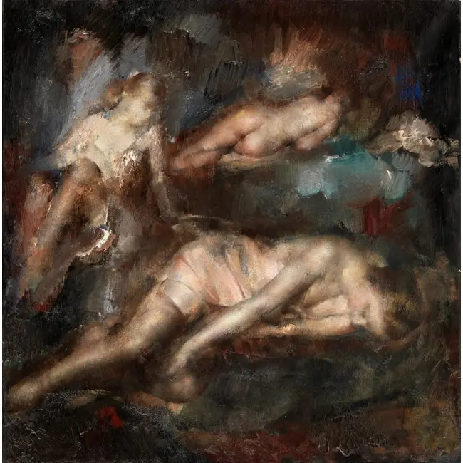 Печать на холсте картины "Обнаженные"