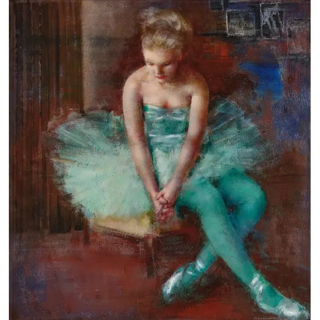 Печать на холсте картины "Балерина"