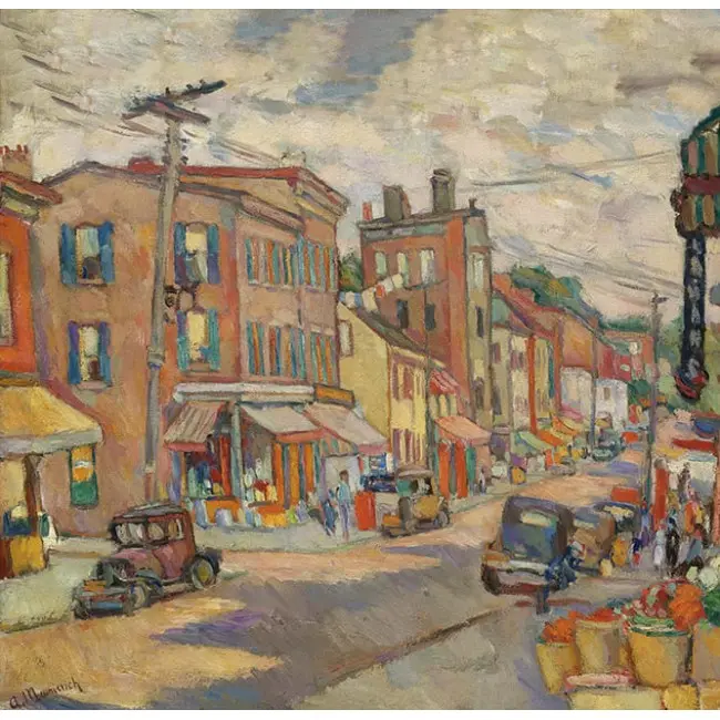 Печать на холсте картины "Ньюбург"