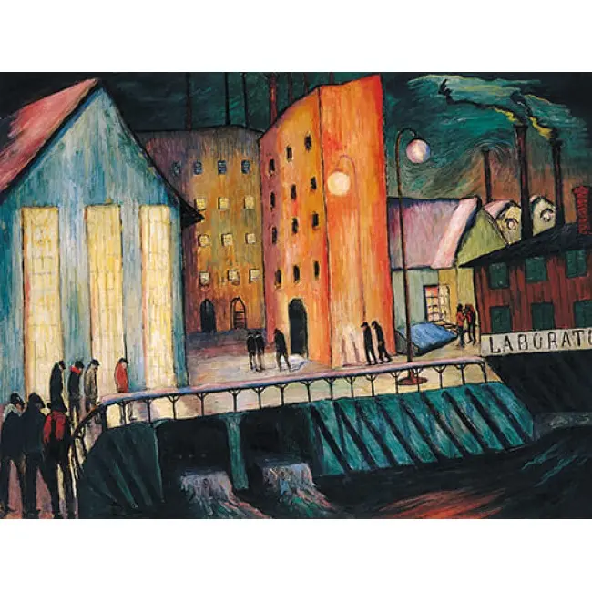 Печать на холсте картины Марианны Веревкиной "Ночная смена"