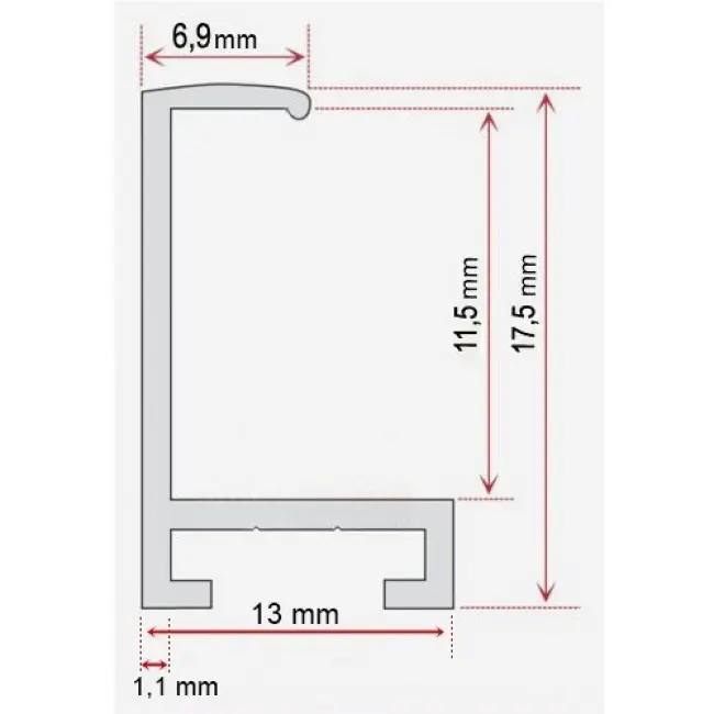 алюминиевый багет 511-03